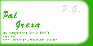 pal grexa business card